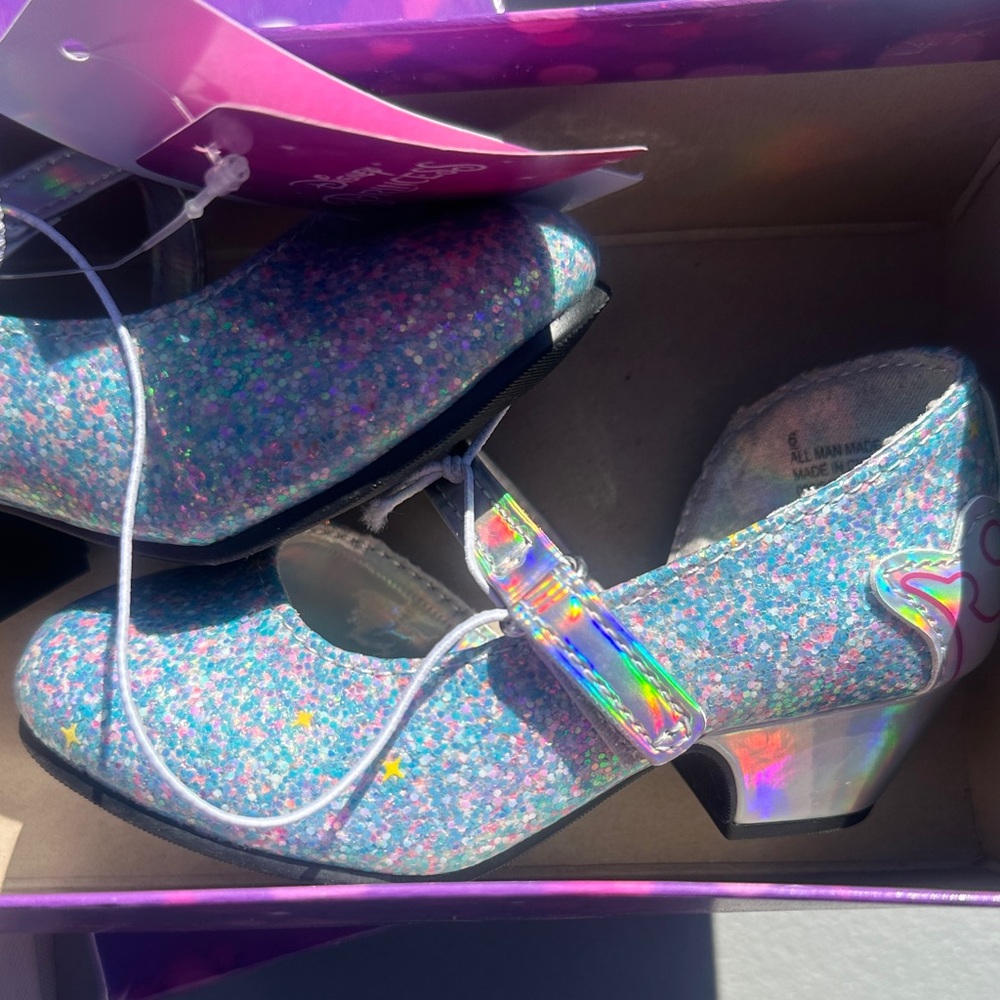 Disney Princess Silver Ballet Shoes